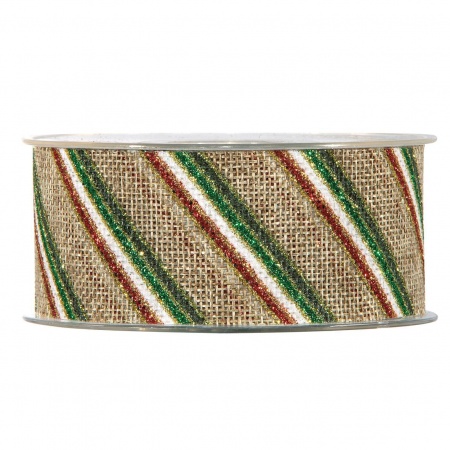Ruban tissu à paillettes Italie 40mm x 10m