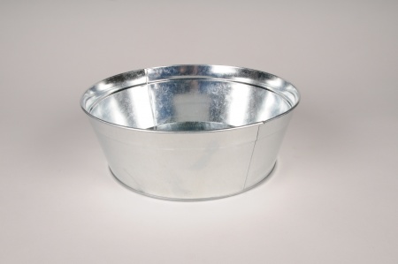 Coupe en zinc naturel D30.5cm H10.5cm
