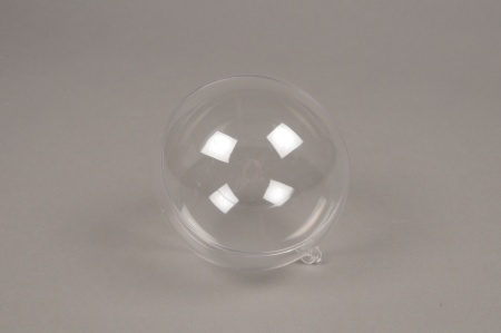 Boîte de 3 boules plastiques ouvrables transparentes D20cm