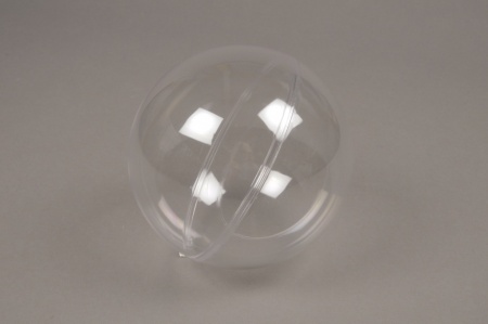 Boule plastique ouvrable transparente D28.5cm