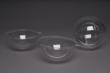 Boule plastique ouvrable transparente D28.5cm