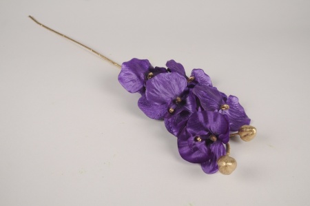 Phalaenopsis artificiel violet H70cm