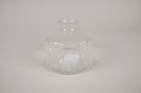 Vase en verre D13cm H11.5cm