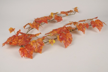 Guirlande de vigne artificielle orange L130cm