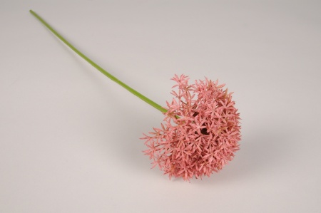 Allium artificiel rose H63cm