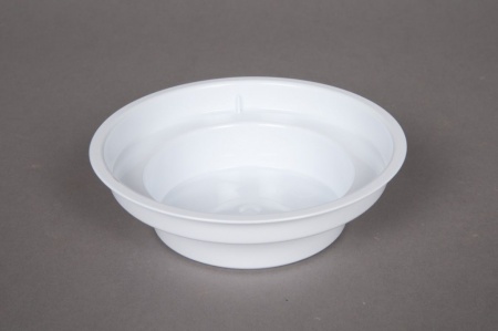 Paquet de 25 coupes en plastique blanc D12cm H3.5cm