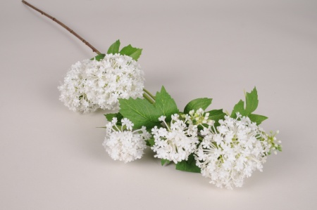 Viburnum artificiel blanc H78cm