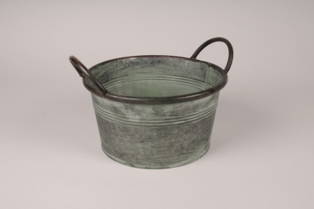 Coupe en zinc vieilli D24cm H12.5cm
