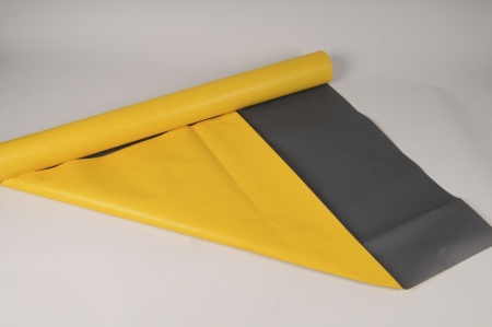 Rouleau de papier kraft jaune / noir 80cmx50m
