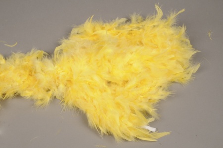 Boa plumes jaunes L184cm