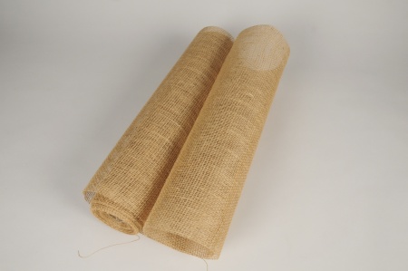 Rouleau de toile de jute naturelle 47cm x 9m