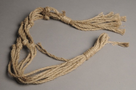 Suspension macramé en jute naturel H110cm