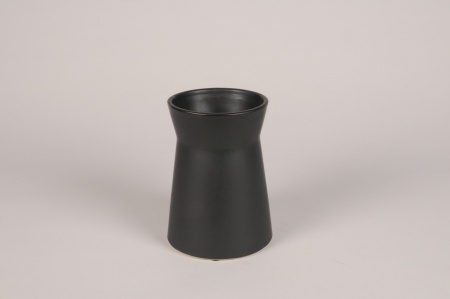 Vase en céramique noir D11cm H15cm