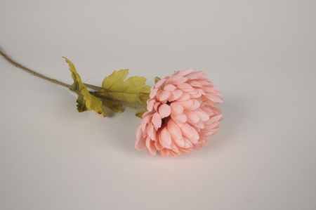 Chrysanthème artificiel rose H60cm