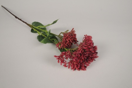 Bouvardia artificiel rouge H65cm
