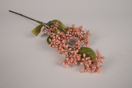 Viburnum lantana artificiel rose H58cm