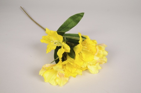 Alstroemeria artificiel jaune H61cm