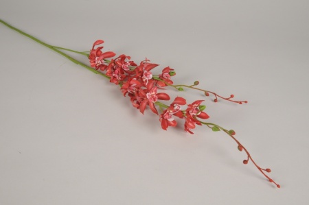 Orchidée artificielle rouge H94cm