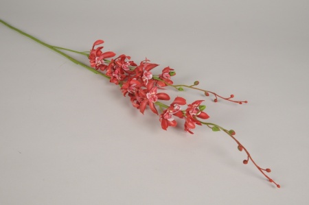 Orchidée artificielle rouge H94cm