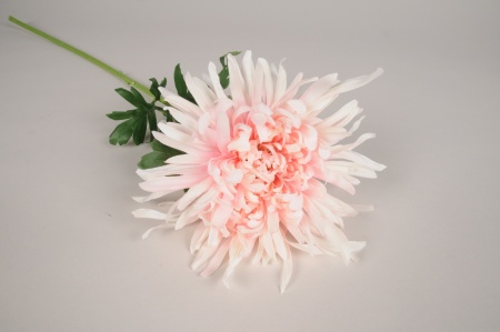 Chrysanthème artificiel rose H73cm