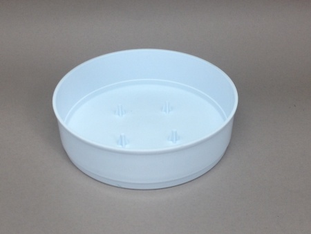 Paquet de 13 coupes en plastique blanc D13cm H3.5cm