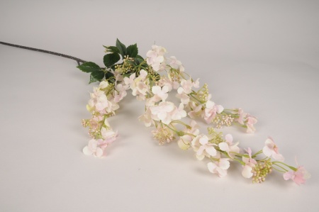 Hortensia artificiel rose clair H124cm