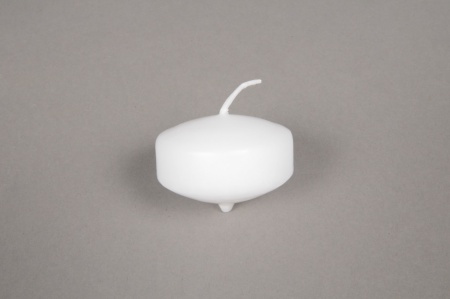 Boîte de 50 bougies flottantes blanches