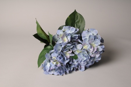 Bouquet d'hortensias artificiels bleus H45cm