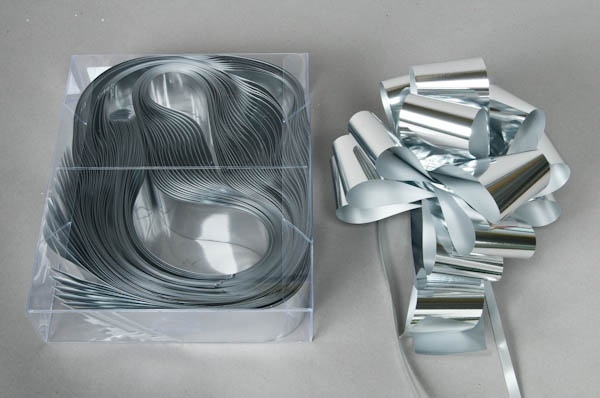 Bote de 20 noeuds auto argent brillant L50mm