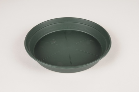 Soucoupe en plastique verte D20cm