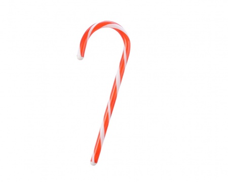 Sucre d'orge en plastique rouge et blanc 12x33,5cm