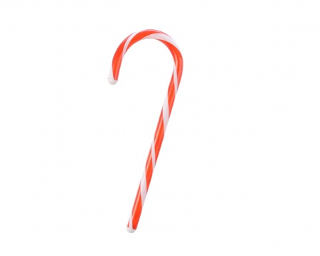 Sucre d'orge en plastique rouge et blanc H33,5cm