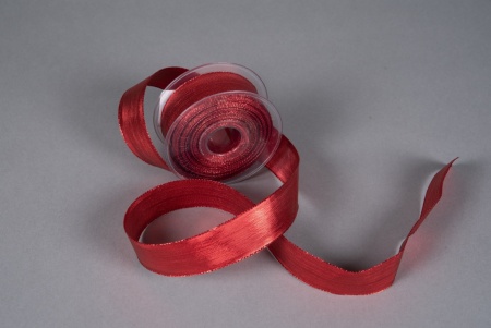 Ruban métallisé armé rouge 40mmx20m