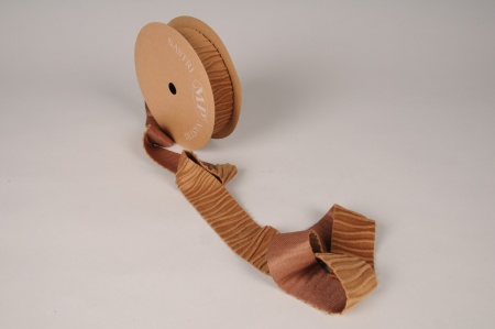 Ruban de velours beige 40mm x 10m