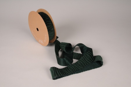 Ruban de velours vert sapin 40mm x 10m
