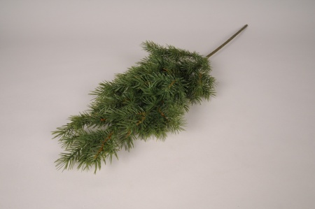 Branche de pin artificiel vert H64cm