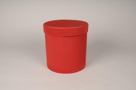 Boîte à chapeau pliante rouge D21cm x H21cm