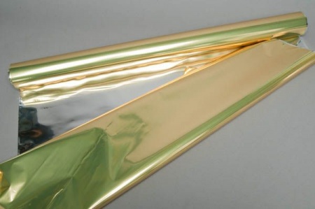Rouleau de papier métallisé or 70cm x 50m