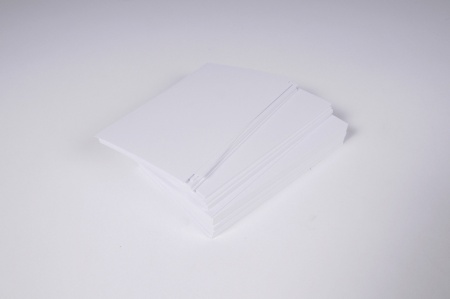 Paquet de 100 cartes bristol blanches