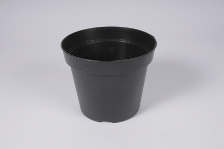 Pot plastique noir D13cm H11cm