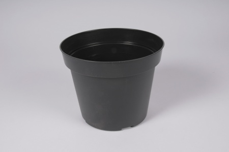 Pot plastique noir D18cm H14.5cm