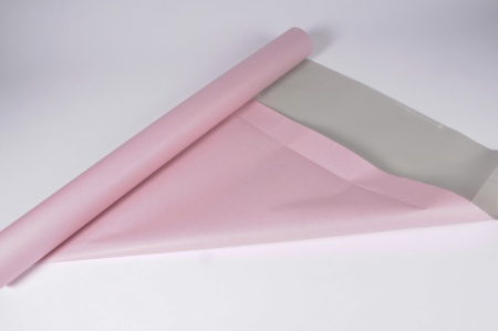 Rouleau de papier kraft rose / vert de gris 80cmx50m