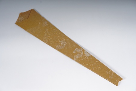 Paquet 50 étuis à rose kraf motif blanc 15x73cm