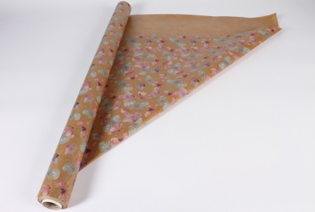 Rouleau de papier kraft motif papillon 80cmx20m