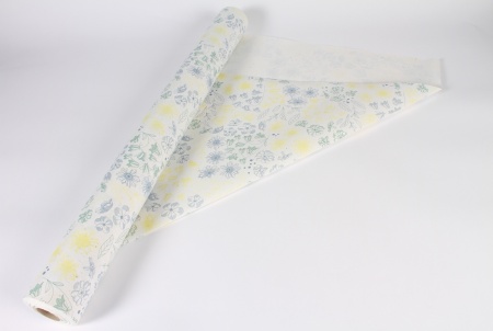 Rouleau de papier écologique floral 80cmx40m