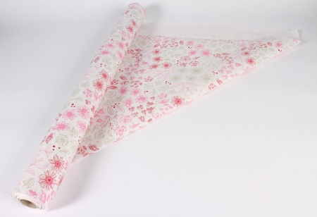 Rouleau de papier écologique floral 80cmx40m