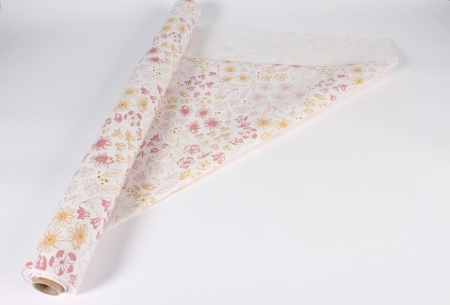 Rouleau de papier écologique floral 80cmx40m