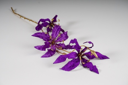 Gloriosa artificiel violet H71cm
