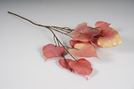Philodendron artificiel rose H60cm
