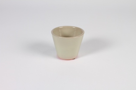 Cache-pot en céramique vert D8cm H7cm